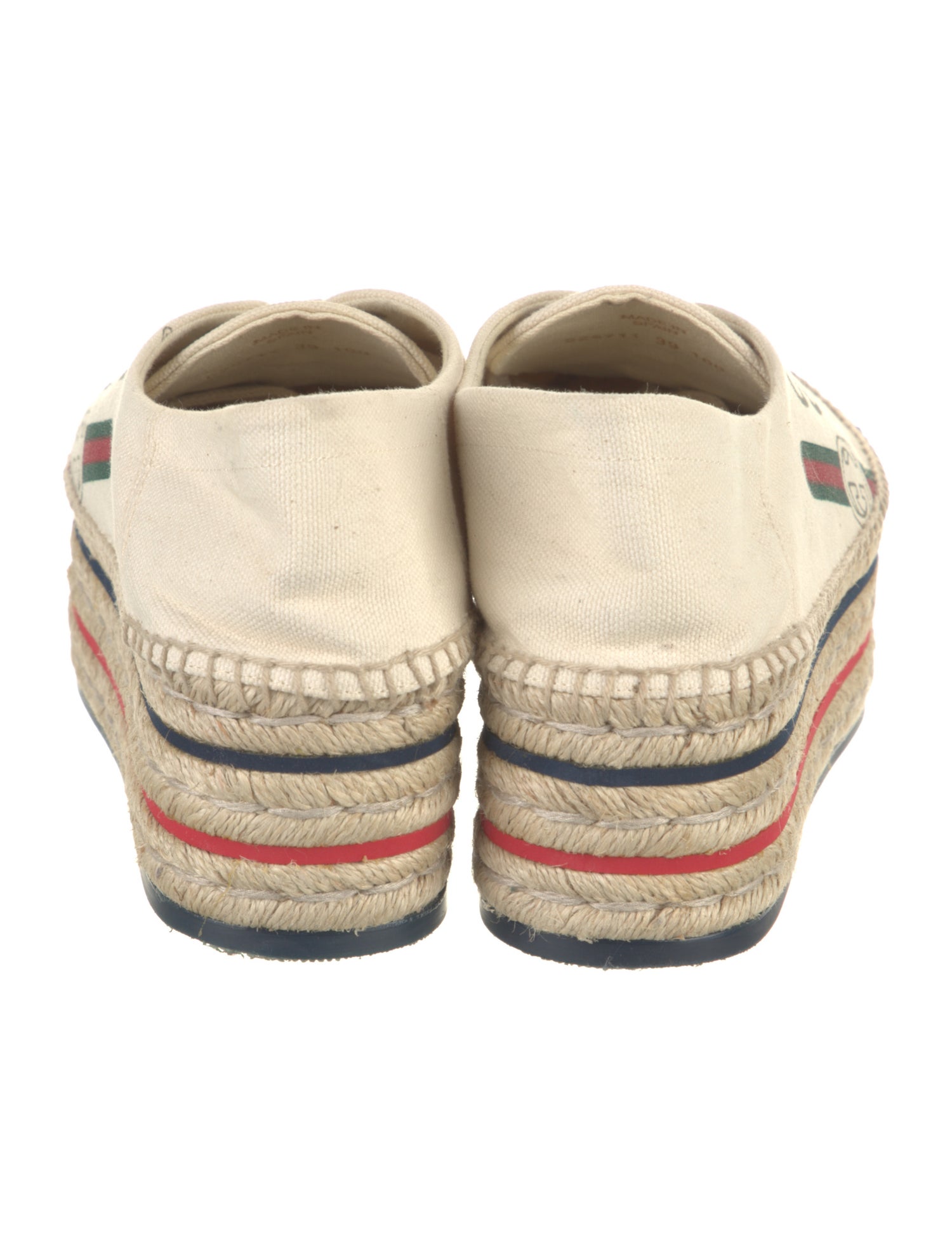 Gucci Web Accent Canvas Espadrilles